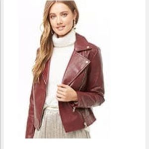 Faux leather jacket